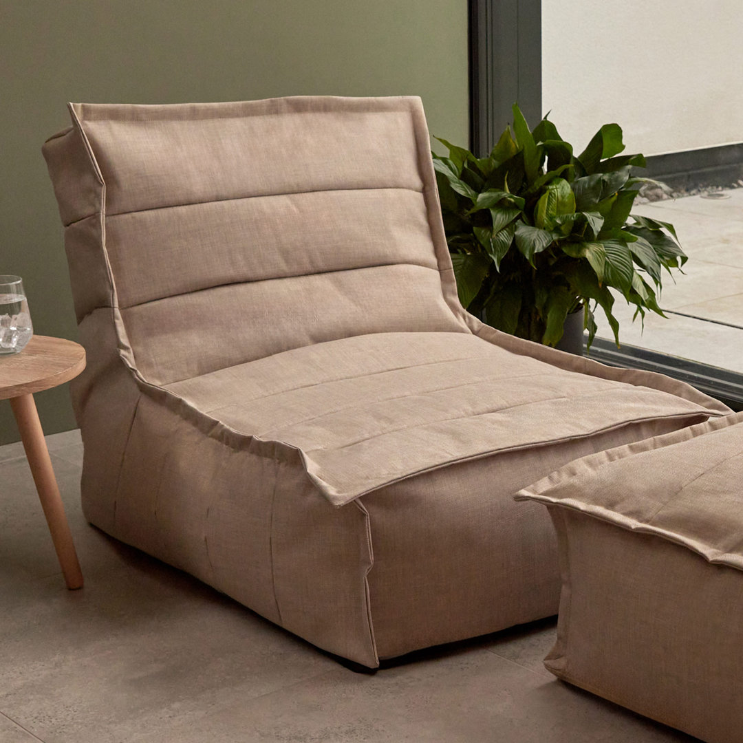 Bean Bag Bazaar Dolce Outdoor Lounger Beige Large